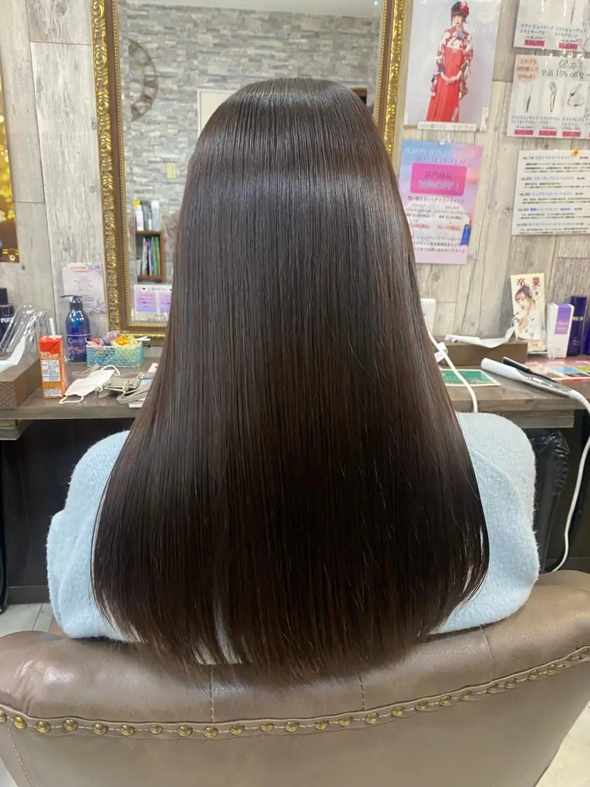 ロング ヘアカラー トリートメント Arphy/ /のヘアスタイル