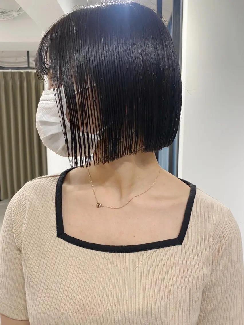 ショート カラー カット ヘアカラー トリートメント センターパート/ レイヤー/ayuのヘアスタイル