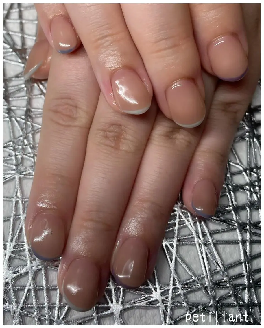 ネイル フレンチネイル nail salon petillantのネイルデザイン
