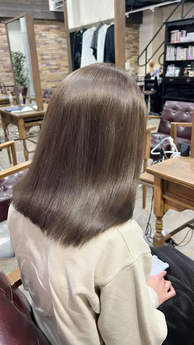 カラー カット ヘアカラー ✨ブリーチなしカラー ×髪質改善✨松村 潤のヘアスタイル