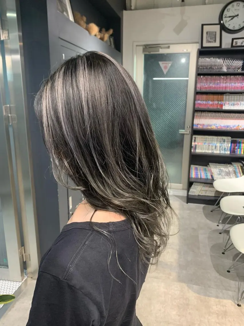 ロング カラー カット ヘアカラー トリートメント 園田 将士のヘアスタイル