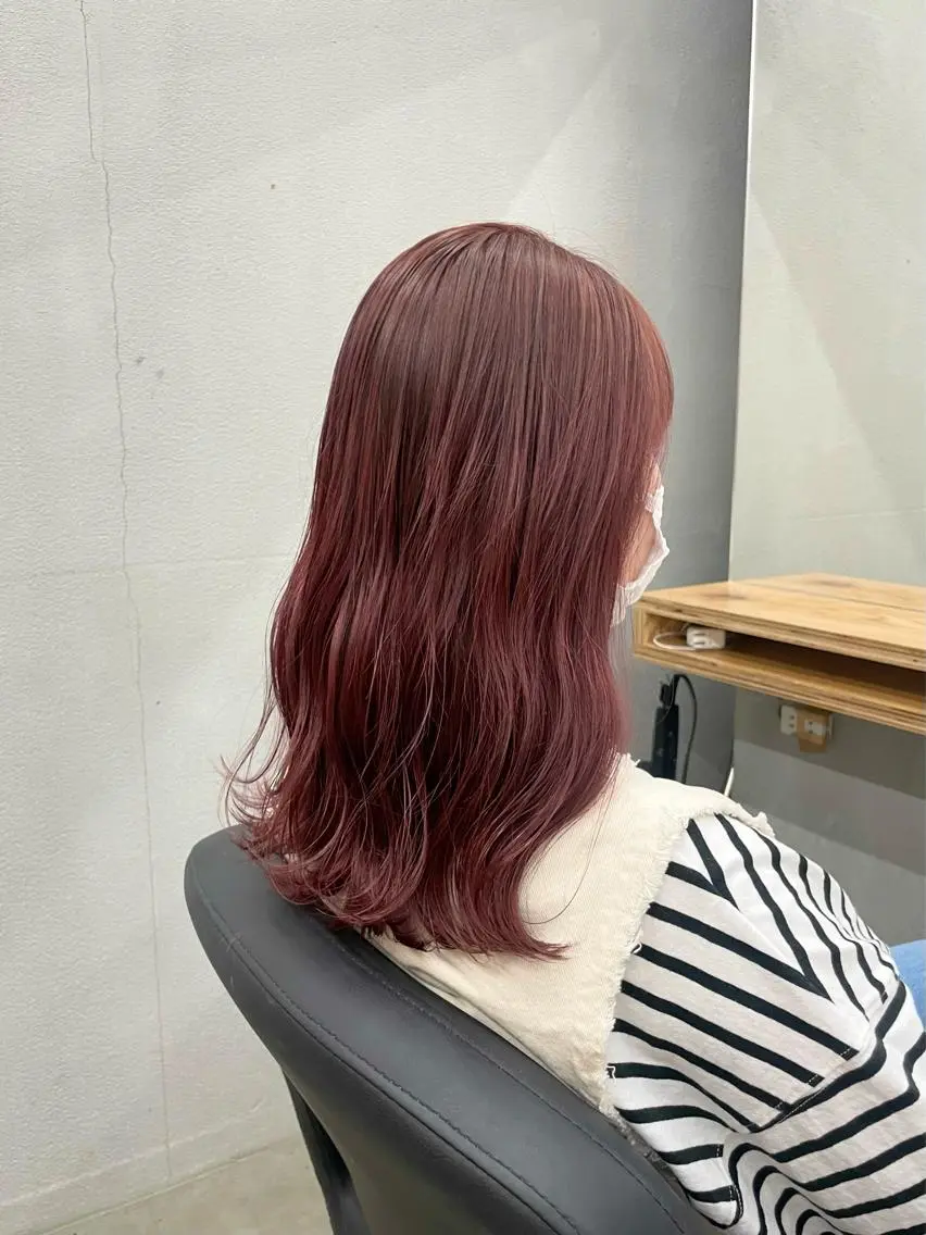 セミロング カット ヘアカラー トリートメント ひより /novusのヘアスタイル