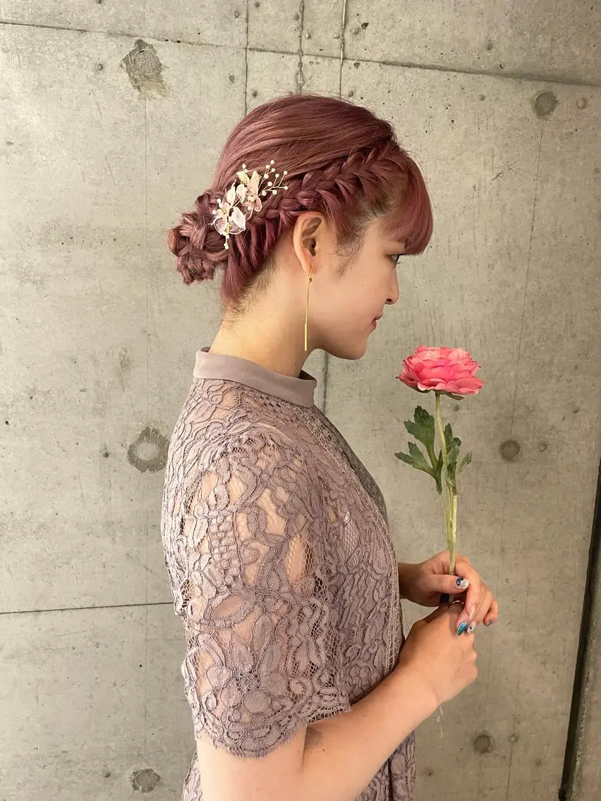ヘアアレンジ ヘアセット 美髪× ヘアセット✨Araiのヘアスタイル