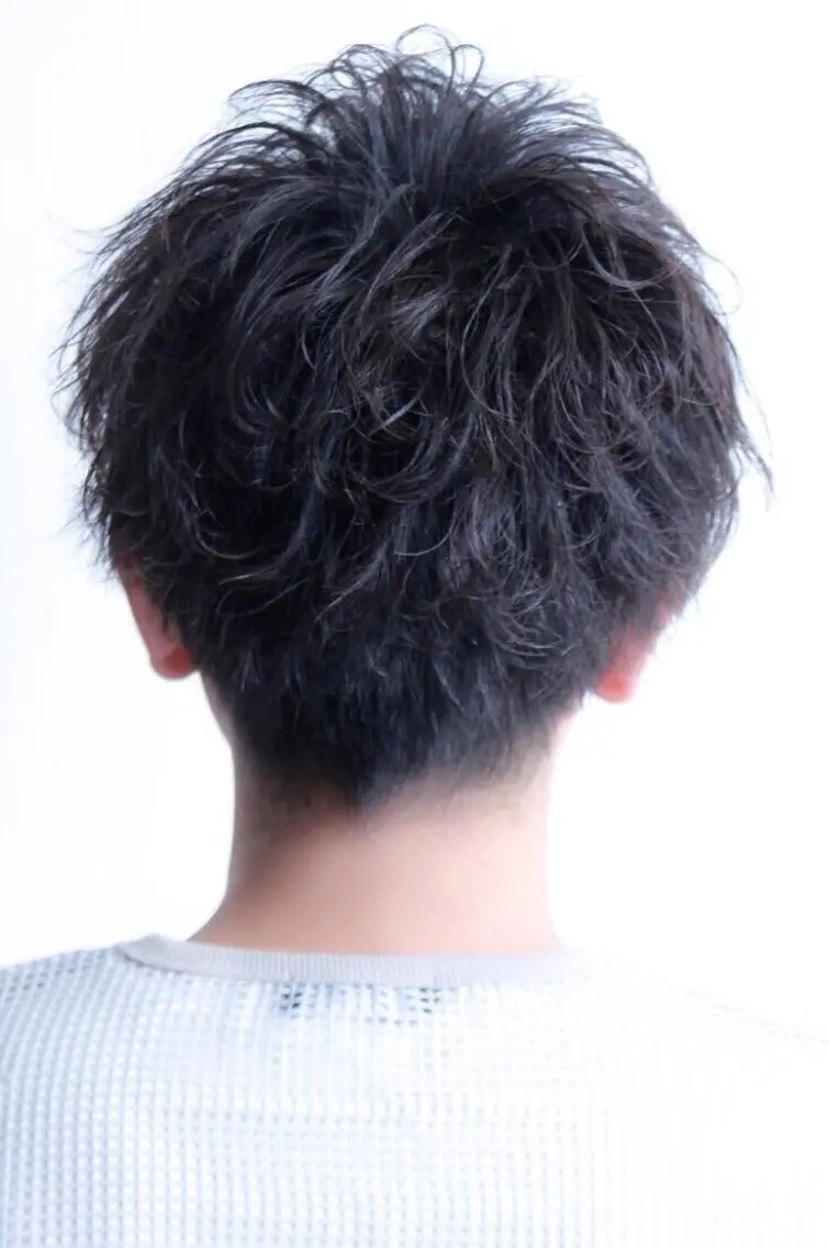 パーマ メンズ マッシュ メンズパーマ メンズヘア特化 崎田 成人のヘアスタイル