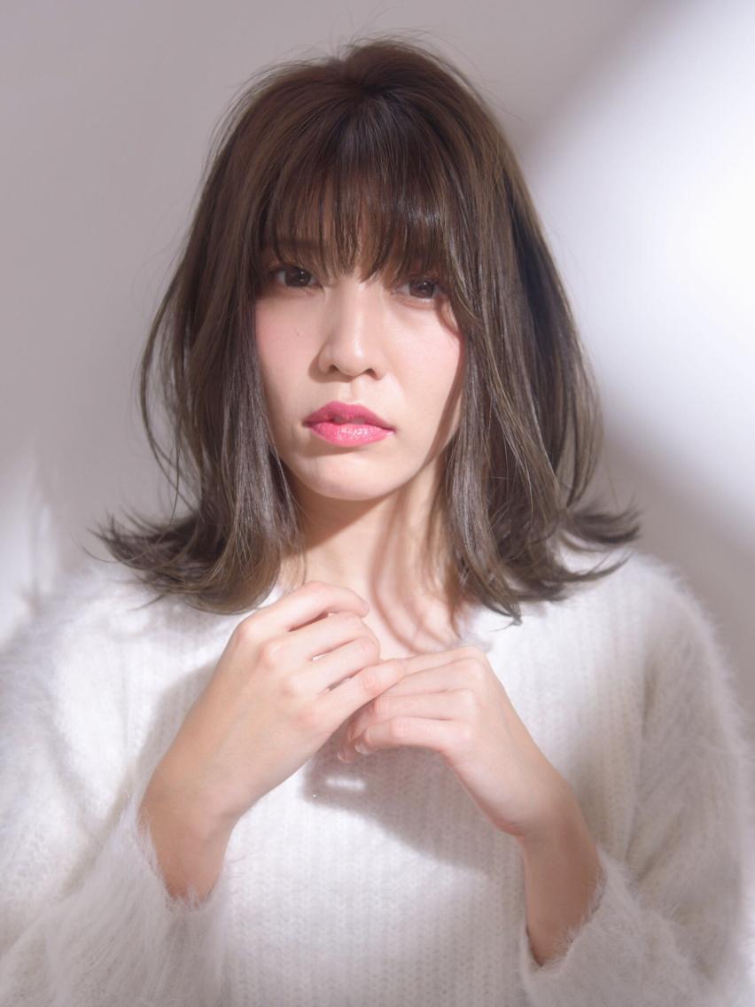 ミディアム カラー パーマ 【髪質改善師】 鈴木伸之介のヘアスタイル