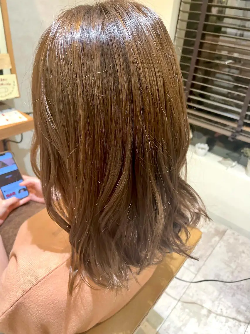 ミディアム ヘアカラー トリートメント 小川 夏生のヘアスタイル