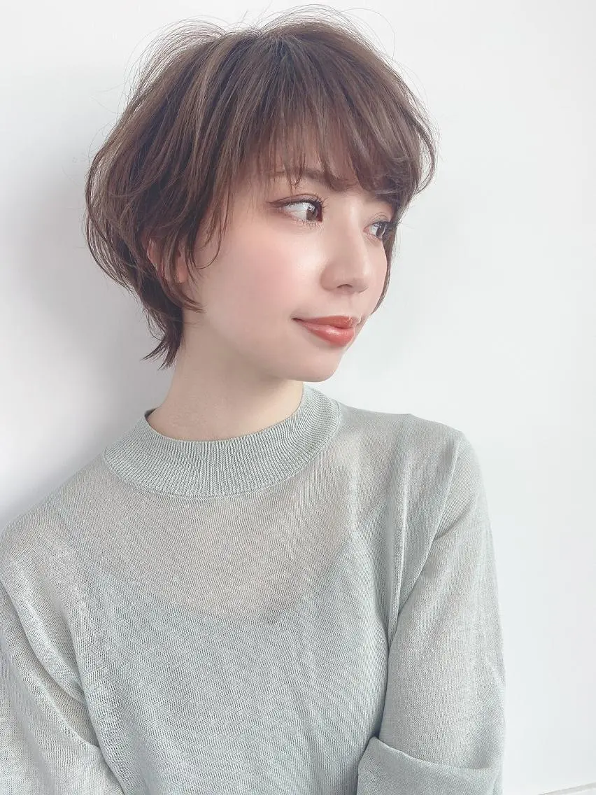ショート カラー ショートボブ 透明感カラー デザインカラー ハイライトカラー ボブ ⭐️Shelter by TOKYO⭐️のヘアスタイル