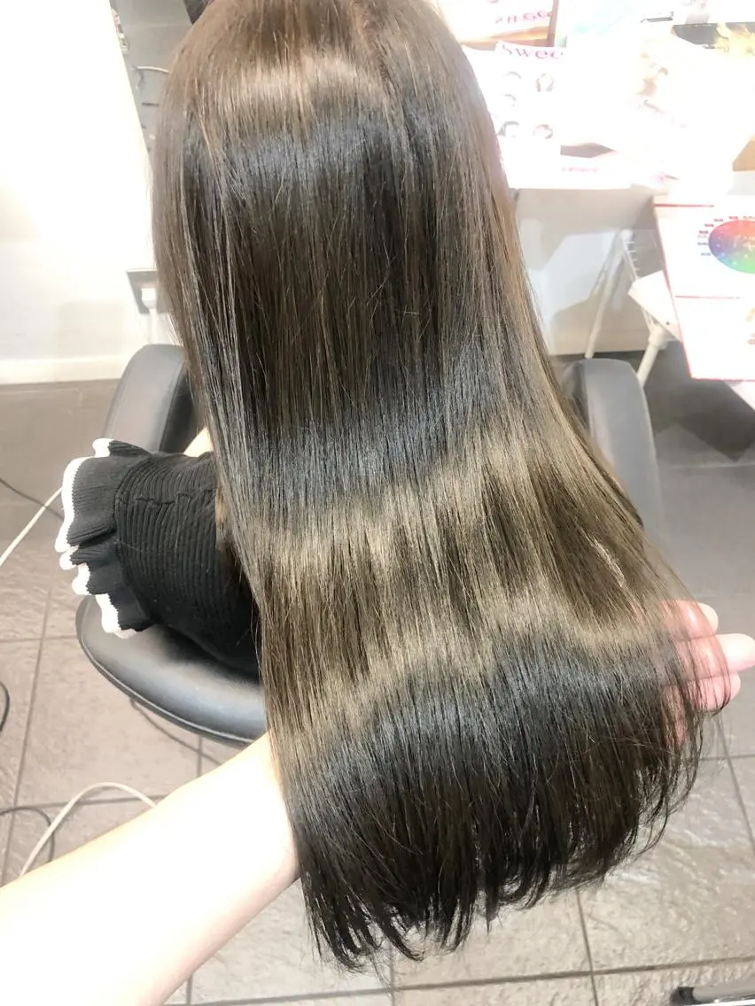 カラー アクアカラー 透明感カラー 髪質改善 ヘアカラー トリートメント ヘッドスパ グレージュ/髪質改善 Yamato.hのヘアスタイル