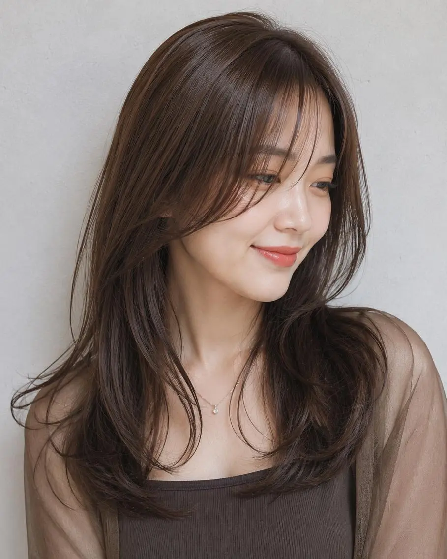 ロング ブリーチなし透明感 カラー🌷宮部楓奈のヘアスタイル