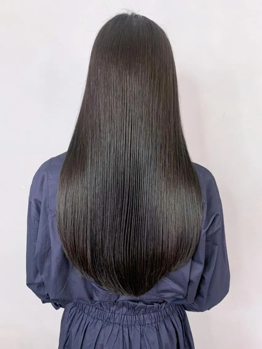 セミロング カラー パーマ ヘアアレンジ ダークグレー ダークグレージュ グレージュ ITbyALBUM 八王子店のヘアスタイル