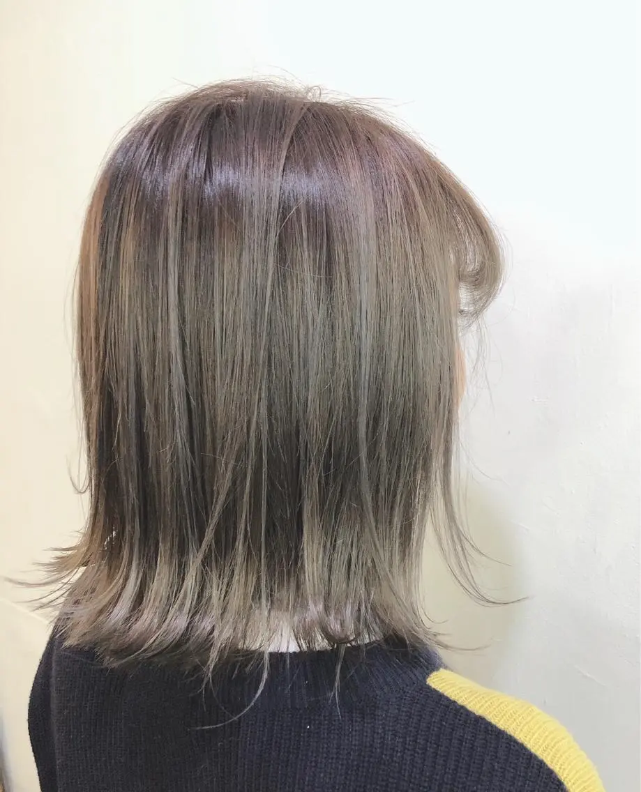 ミディアム カット ヘアカラー トリートメント 吉田 典弘のヘアスタイル