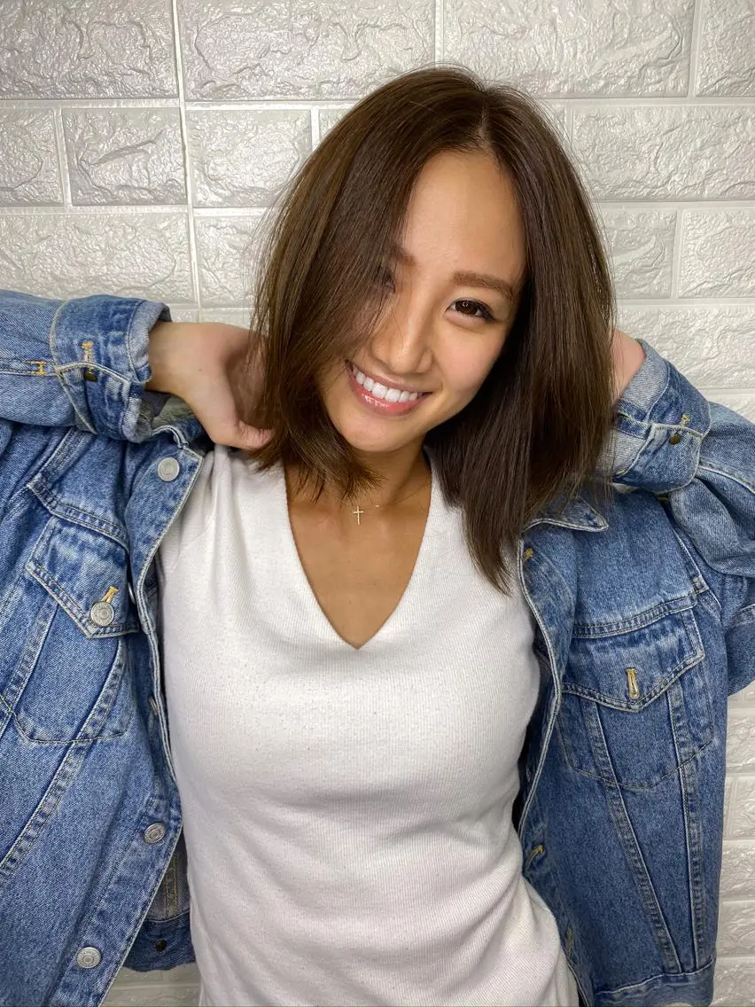 ミディアム 髪質改善 レイヤー Naoyaのヘアスタイル