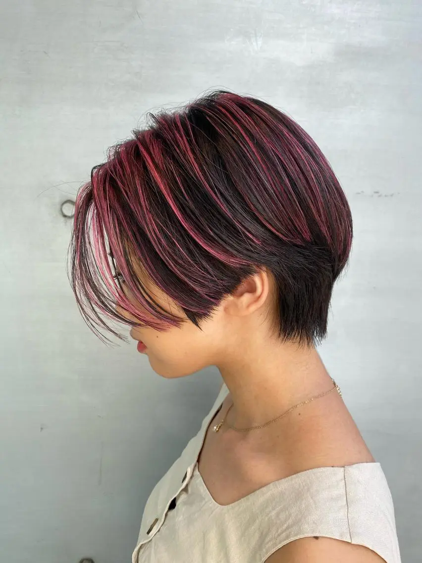ショート カラー brace今里店店長 加井直樹のヘアスタイル