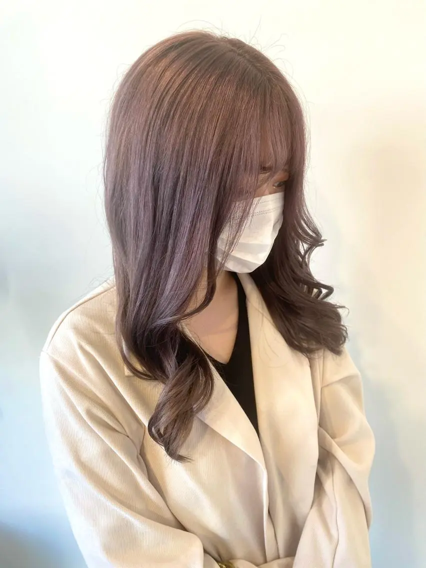 カラー ベージュカラー ラベンダーカラー 🎀暖色/オリーブ カラー🎀seinaのヘアスタイル