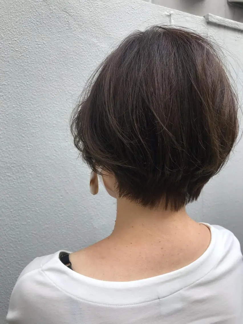 ショート カット ヘアカラー トリートメント ayane⭐️ボブ・ ショート・パーマのヘアスタイル