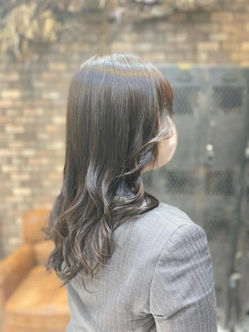 セミロング カラー セミロングパーマ バレイヤージュ ブリーチ ケアブリーチ ダブルカラー ✨ハイトーン✨ダブル カラー✨シバサキのヘアスタイル