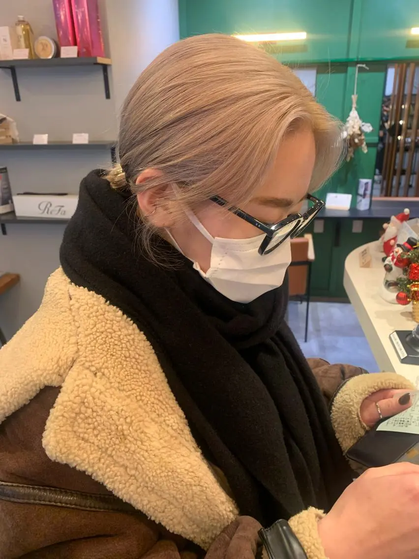 ミディアム ヘアカラー トリートメント 水田 希のヘアスタイル