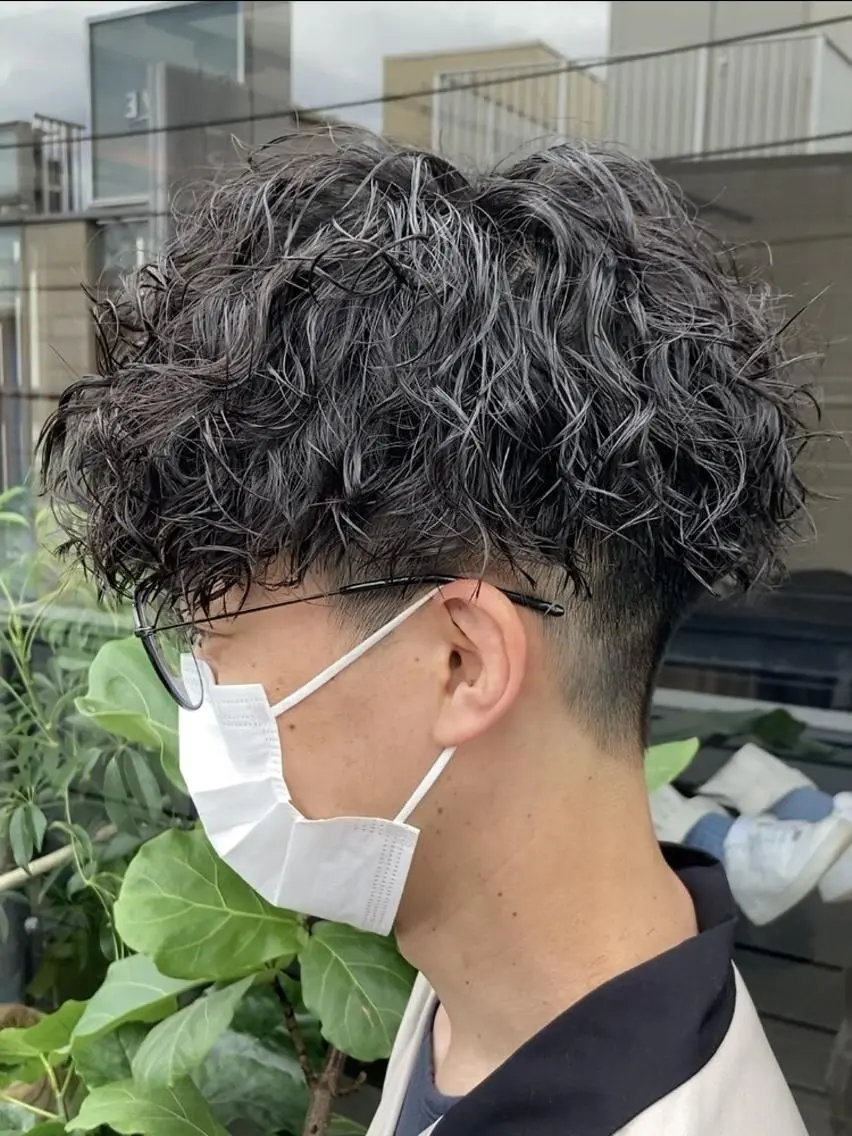 ショート パーマ メンズ メンズパーマ 波巻きパーマ SENTA✨メンズ パーマ✨fifth栄のヘアスタイル