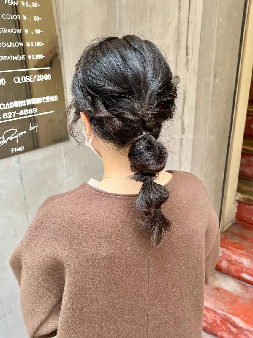 ミディアム カラー ヘアアレンジ 「sumi」 AMIのヘアスタイル