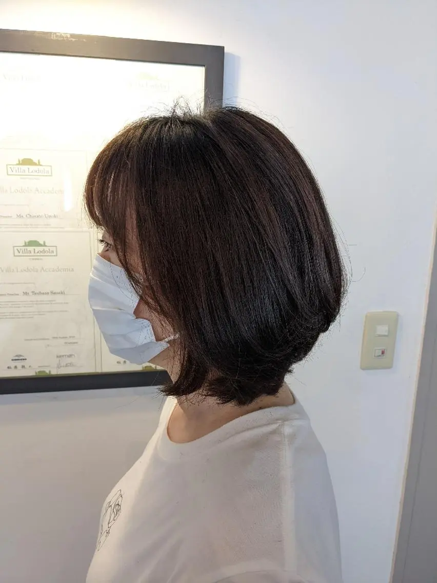 ミディアム ボブ カット トリートメント newi 天王寺　 masakoのヘアスタイル