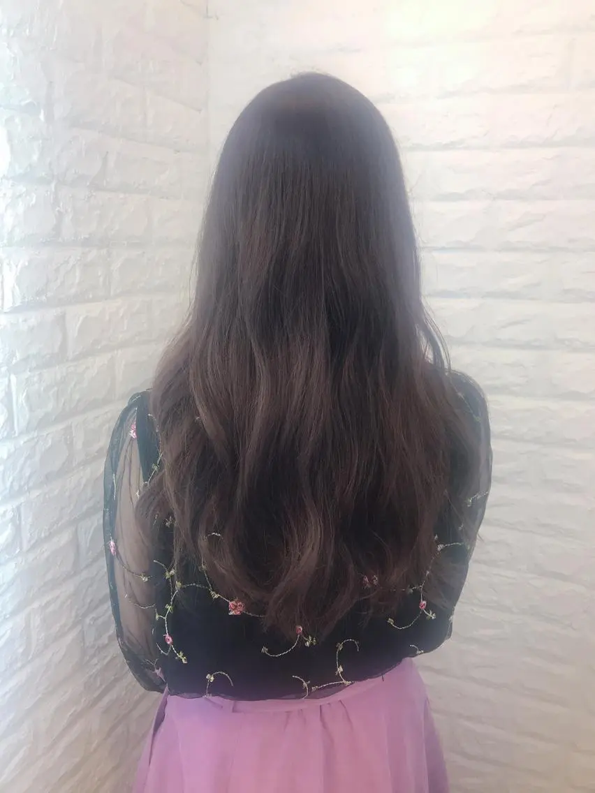 ロング カラー ヘアアレンジ 個室で似合わせ好印象 🧡外山弥千代のヘアスタイル