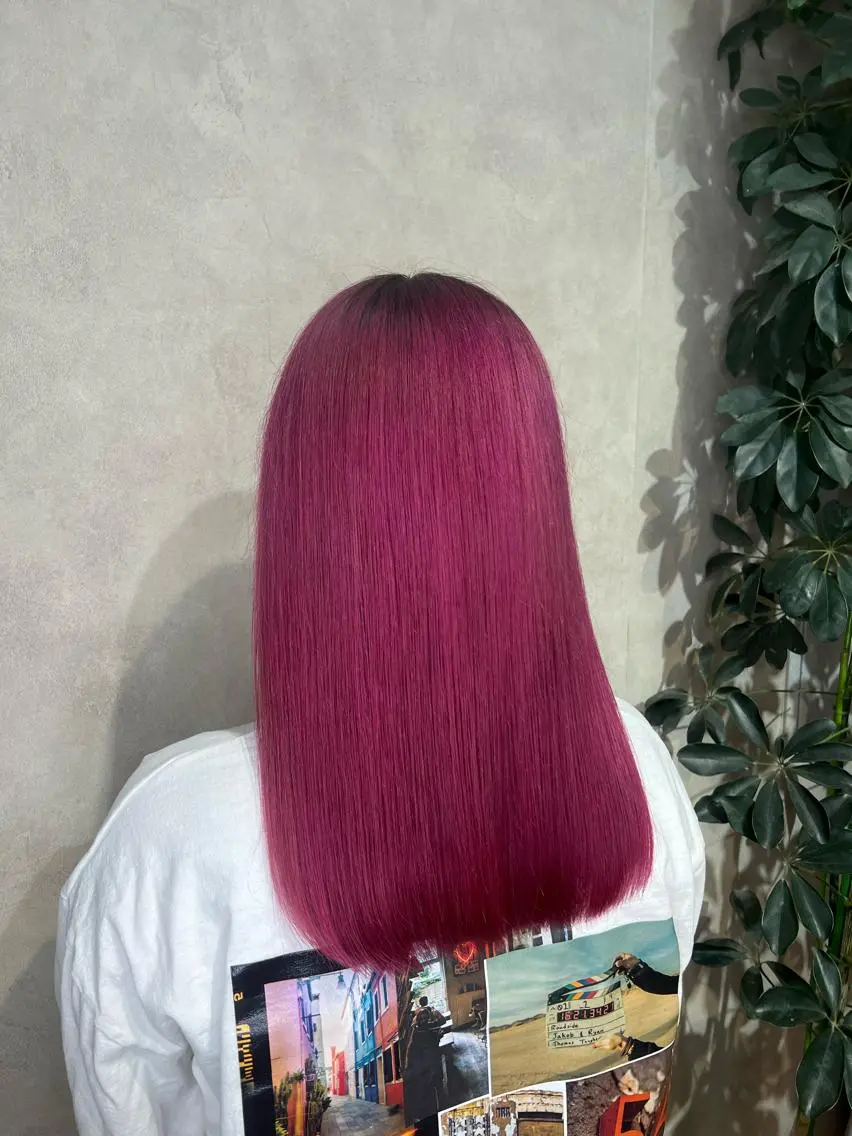 セミロング カラー ✨️プルエクステ ディプロマ取得✨️のヘアスタイル
