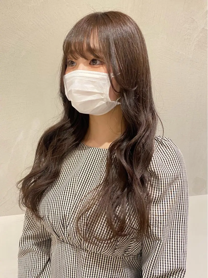 ロング ヘアカラー トリートメント ヘアセット 🎀韓国レイヤー 🇰🇷mireiのヘアスタイル