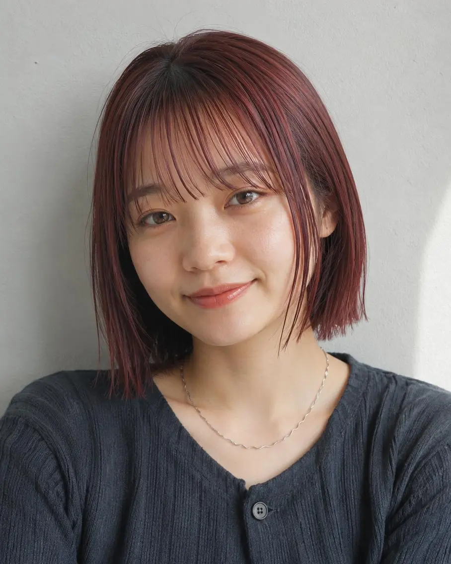 ミディアム カラーモデル募集☆ 小園彩夏のヘアスタイル