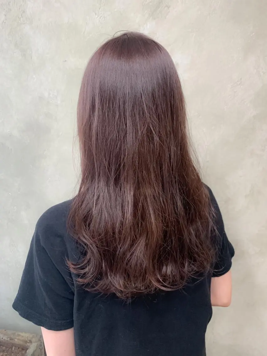 ロング ピンクブラウン 美髪✨髪質改善 &艶カラーmanaeのヘアスタイル