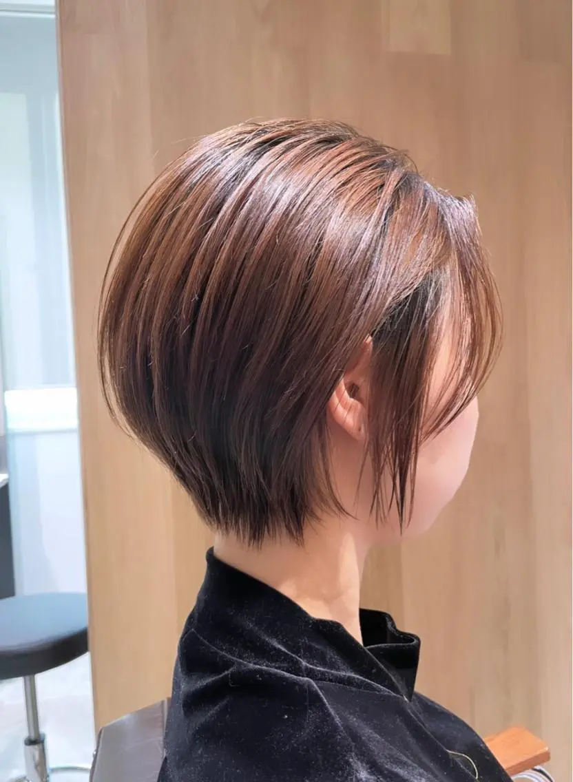 ショート カラー ベージュカラー ショートヘア カット ヘアカラー 🩵縮毛矯正  髪質 改善 美髪🩵のヘアスタイル