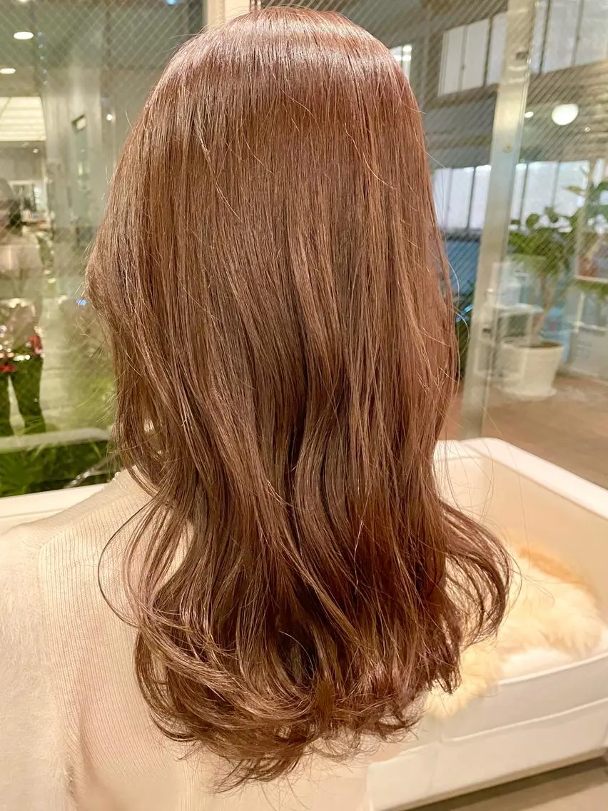 カラー マツエク・マツパ ベージュカラー ♡レイヤーボブ パーマ/うらら♡のヘアスタイル