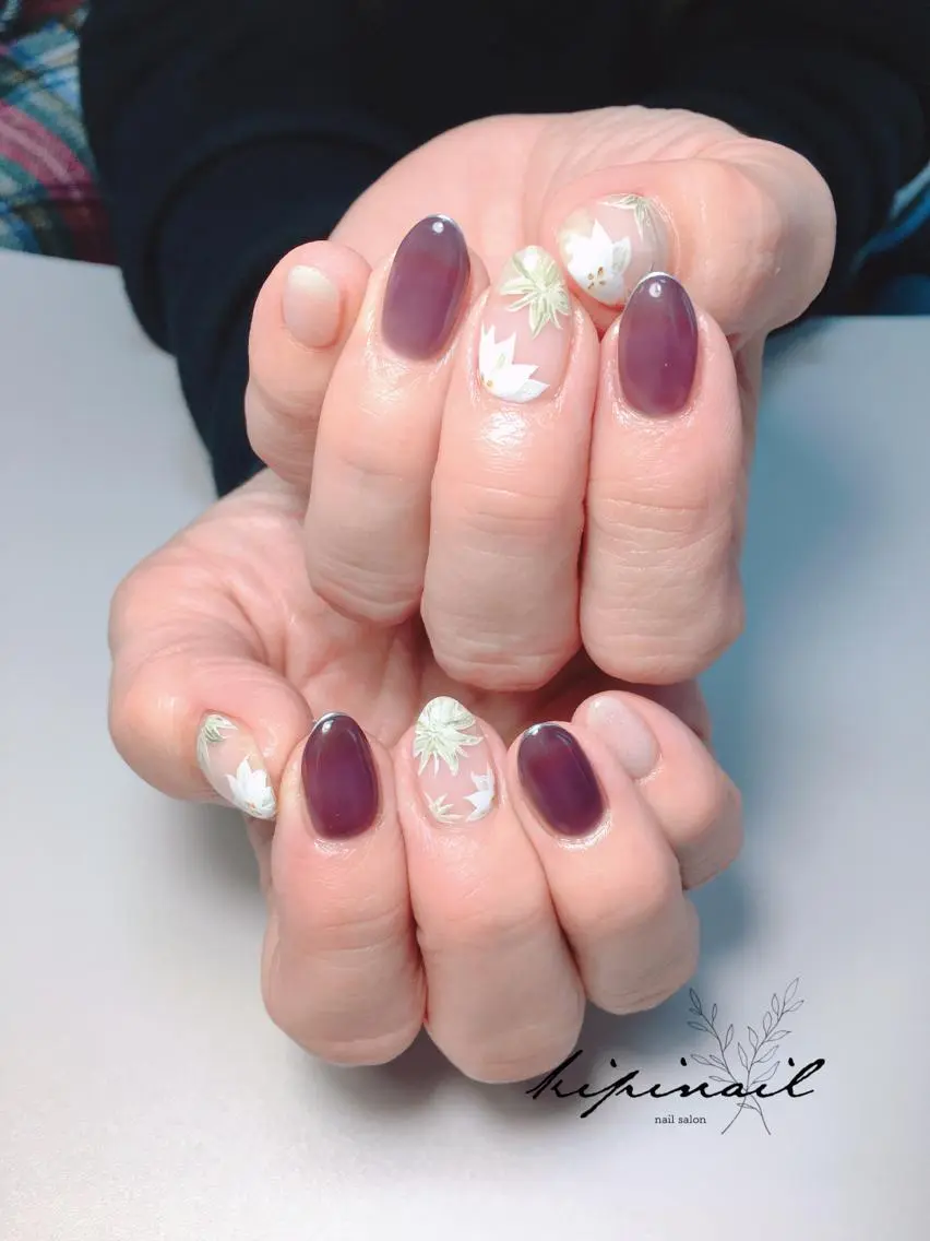 ネイル アートネイル フラワーネイル ハンドネイル kipinail 川﨑えりかのネイルデザイン
