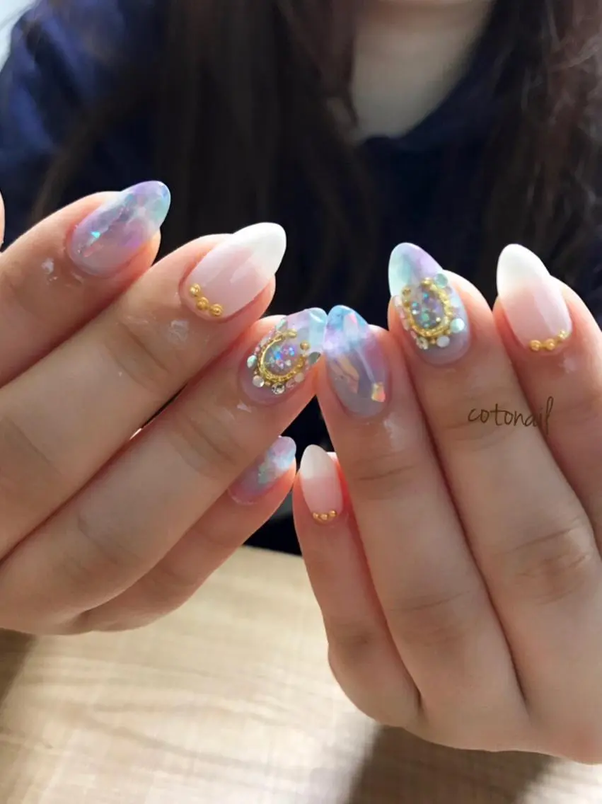 ロング ネイル ツメトマツゲ .のネイルデザイン