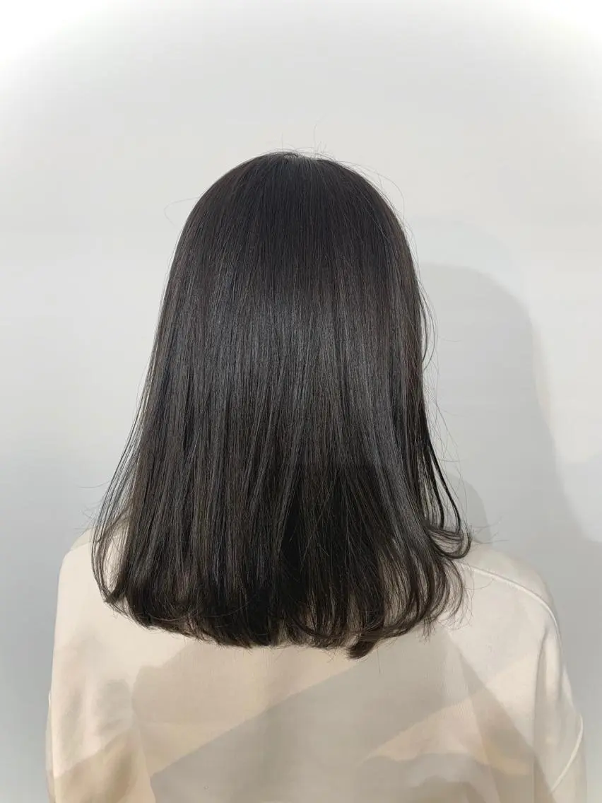 ミディアム カラー パーマ ヘアアレンジ 加藤 綾華のヘアスタイル