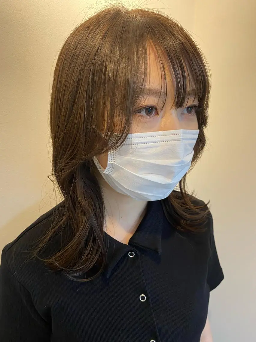 ミディアム 髪質改善 メンズパーマゆうひのヘアスタイル