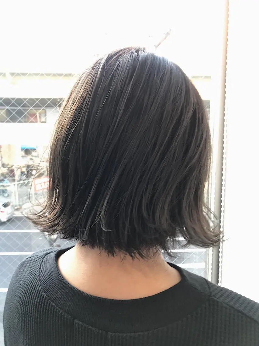 ショート カラー ボブ 外ハネヘア カット ヘアカラー 柴田 祐輔のヘアスタイル