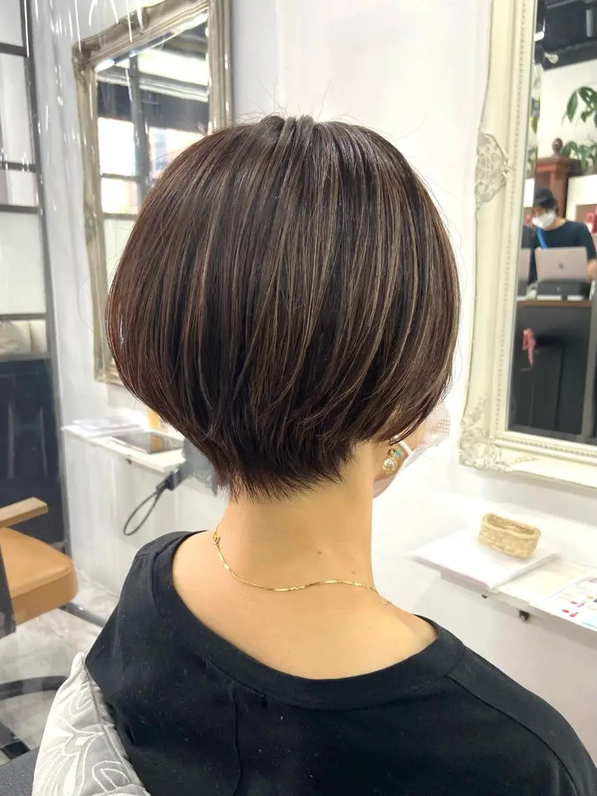 ショート カラー ショートヘア 小顔カット ヘアカラー トリートメント 二児のパパで店長な 戸田健治のヘアスタイル