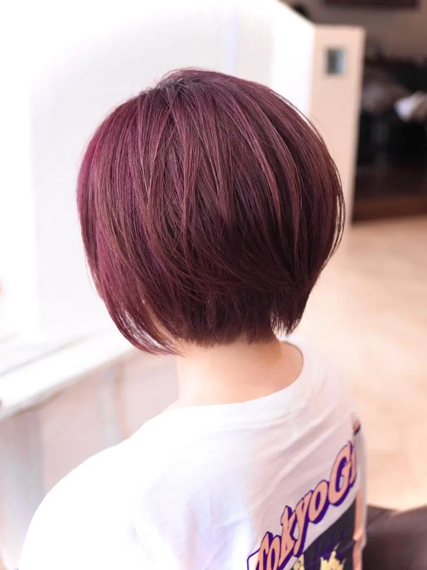 ショート カラー ピンクカラー カット ヘアカラー 🌱工藤たいかい Lost  Cityのヘアスタイル