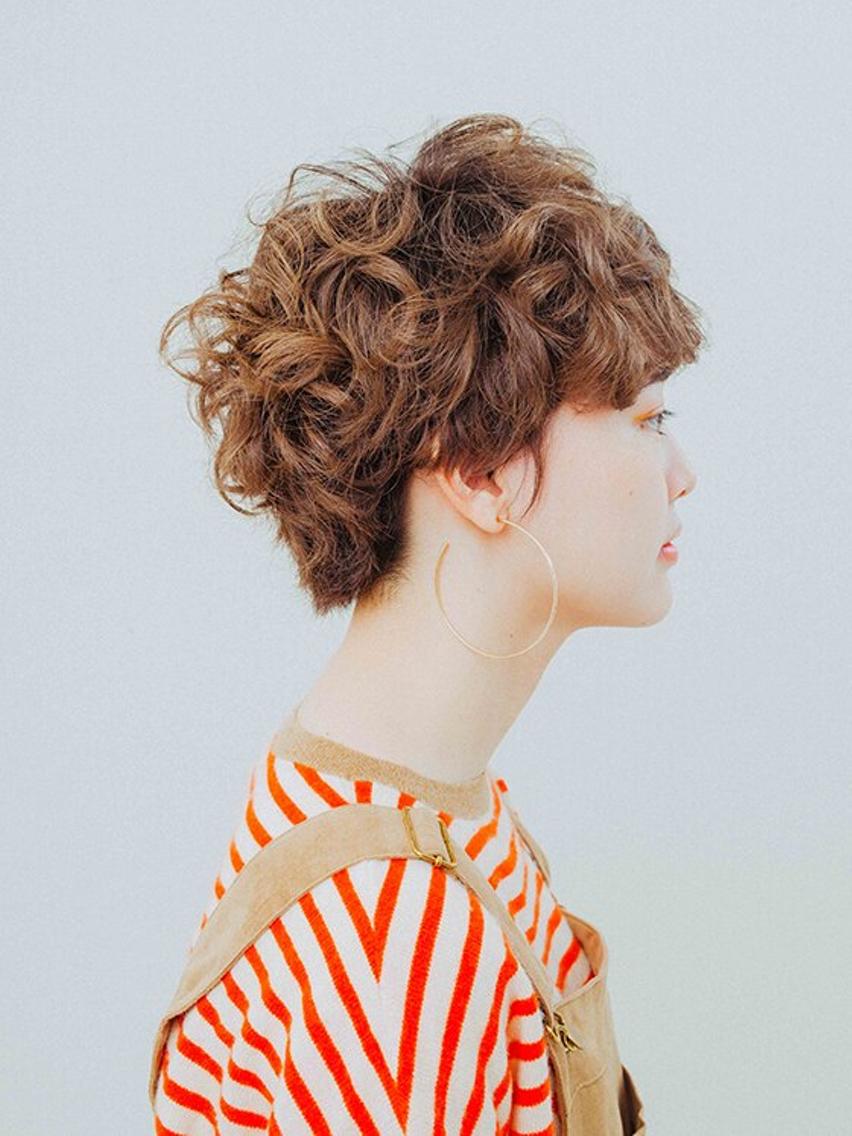 ショート カラー パーマ ショートヘア トップスタイリスト ✨KIRIKA中野✨のヘアスタイル