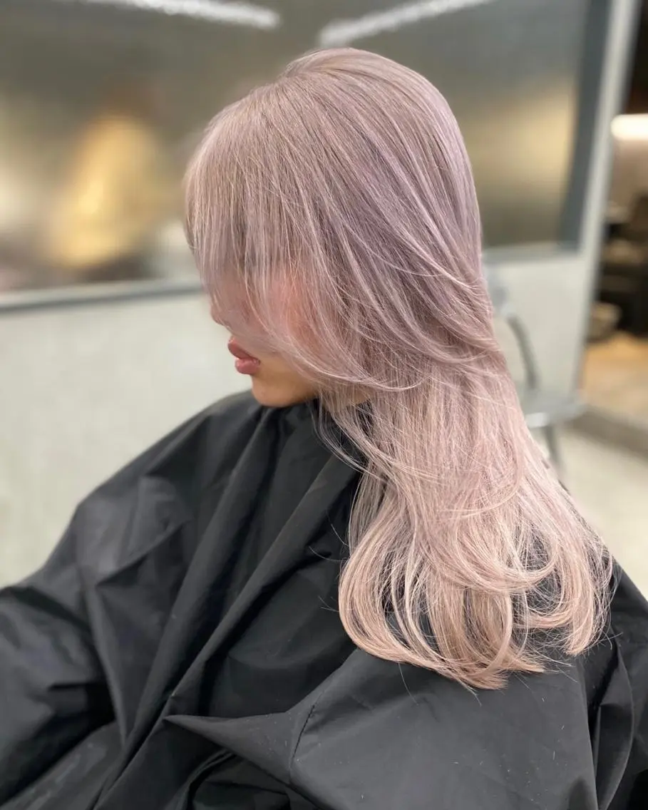 ミディアム カラー ヘアアレンジ 透明感カラー mina 🌷のヘアスタイル