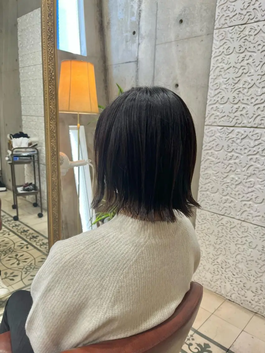 ミディアム 縮毛矯正 縮毛矯正 ✨美髪縮毛矯正× ショート/佐藤恵太のヘアスタイル