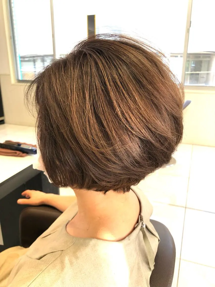 ショート ヘアカラー トリートメント 井口 真人のヘアスタイル