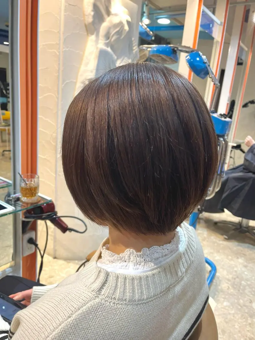 ショート カラー カット ヘアカラー うしだ かおるのヘアスタイル