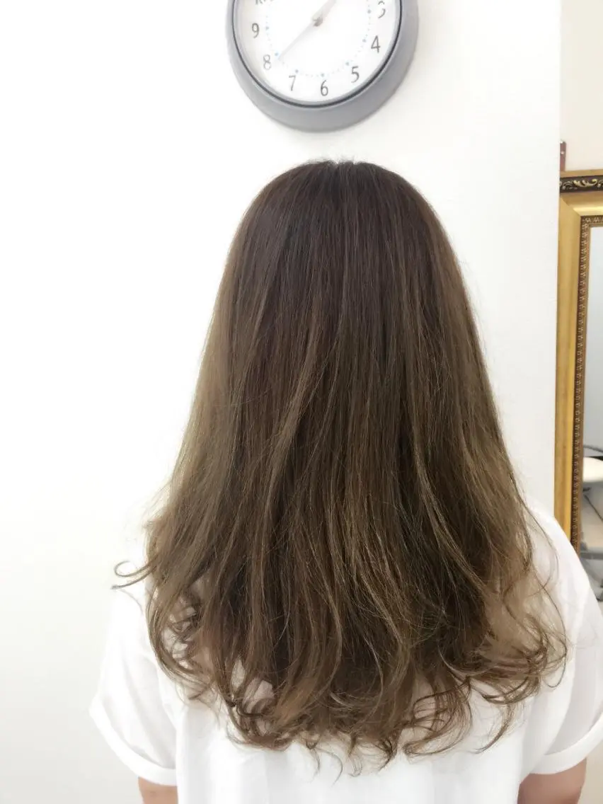 セミロング カット ヘアカラー トリートメント hama yukiのヘアスタイル