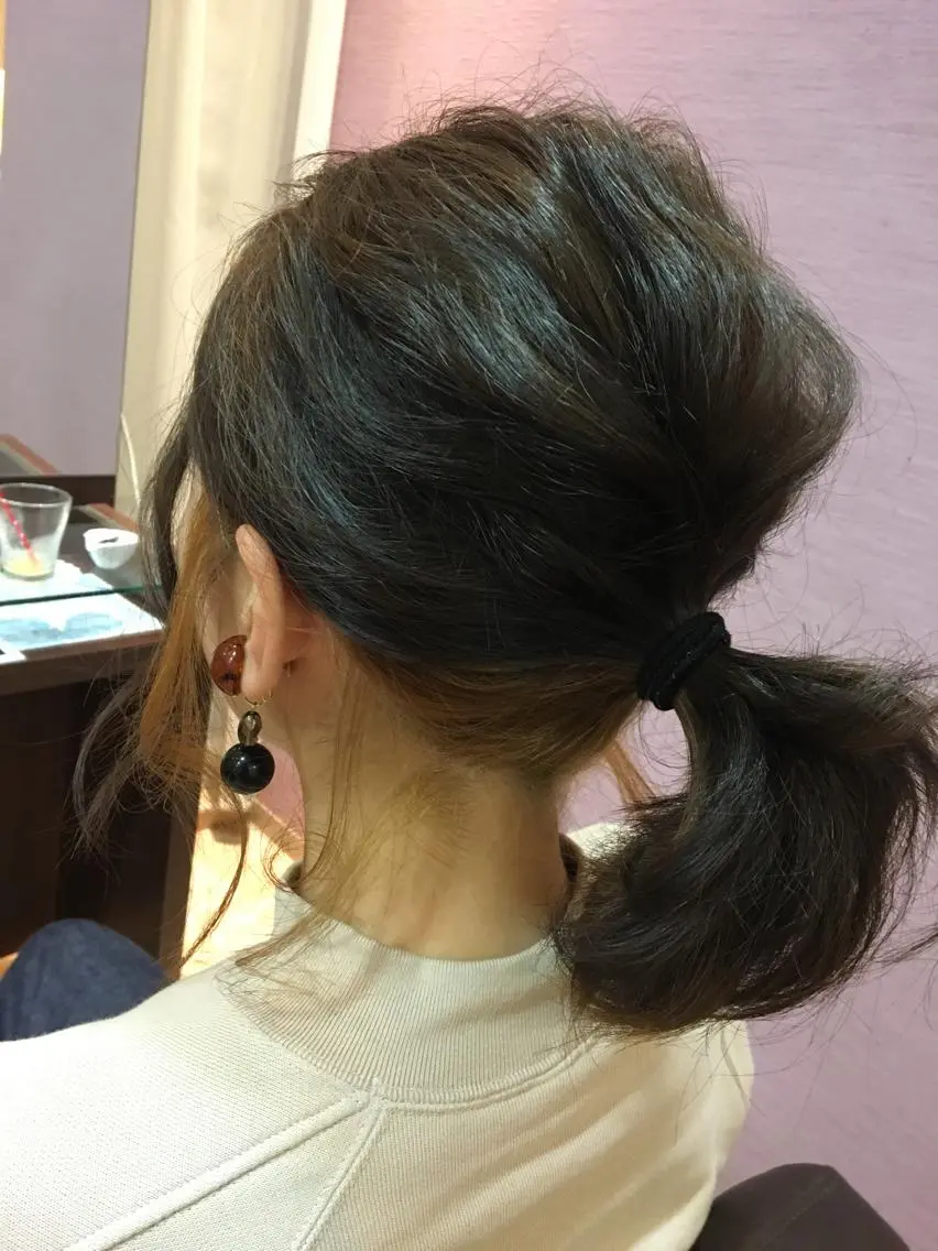 ミディアム 反橋 聖のヘアスタイル