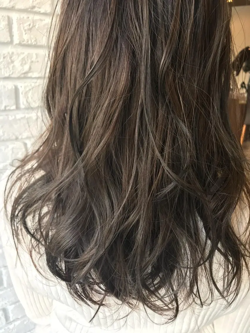 セミロング カラー 日比 貴大/ minim hairのヘアスタイル