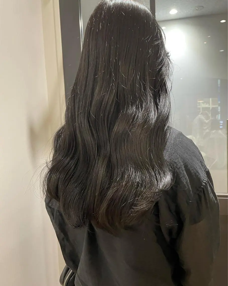 ロング ヘアカラー トリートメント 韓国ヘア🤍 慎之介のヘアスタイル