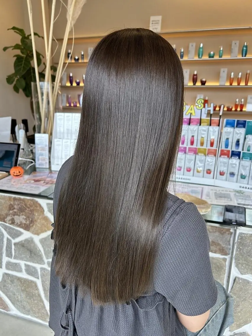 カラー セミロング ヘアカラー トリートメント ✨achieve hair✨のヘアスタイル