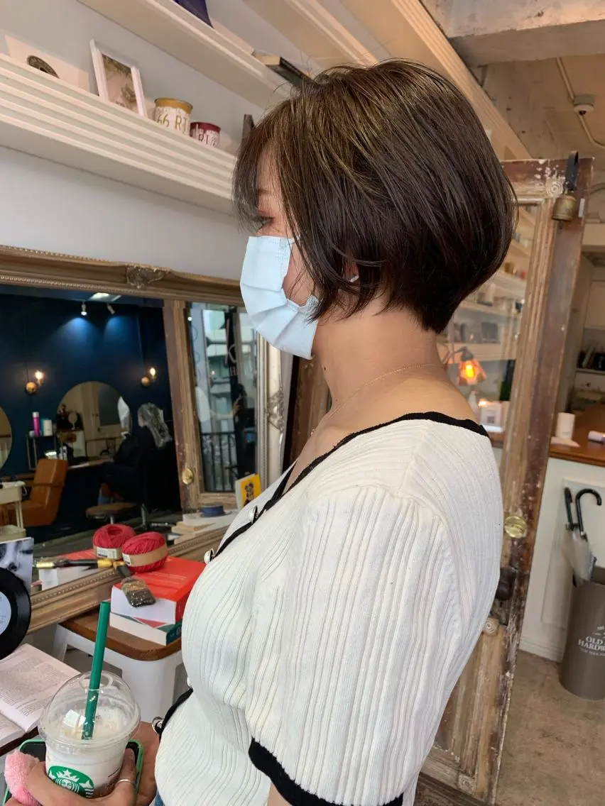 ショート 丸みショート ショートヘア カット ヘアカラー トリートメント ヘッドスパ ヘアセット 大宮/山口 竣也のヘアスタイル