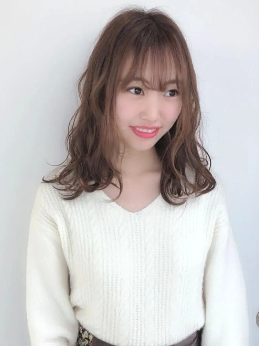 セミロング カラー カット ヘアカラー トリートメント 美髪⭐︎髪質改善 井上　康司のヘアスタイル